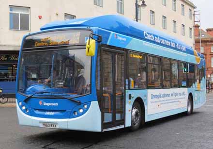 Stagecoach North East Scania K270UB ADL Enviro300 gas bus 28006